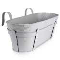 Doniczka balkonowa metalowa szara 51,5 cm VILDE 339409