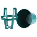 Doniczka balkonowa metalowa zielona 20 cm VILDE 339407