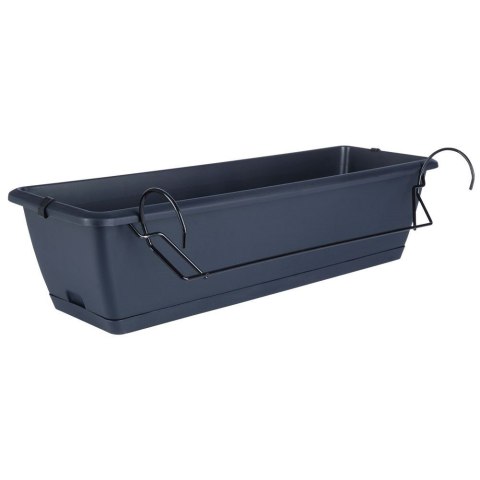 Doniczka balkonowa plastikowa szara 59 cm VILDE 339422