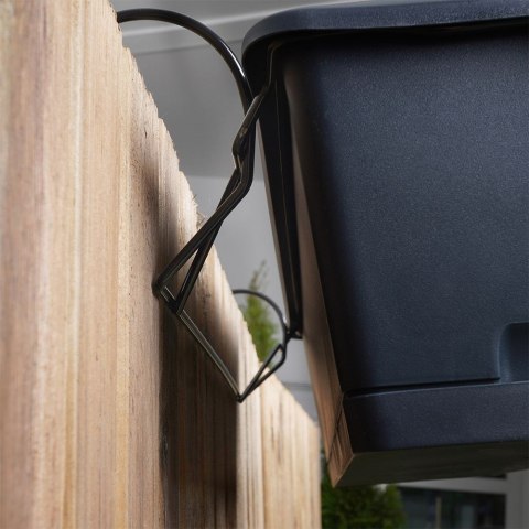 Doniczka balkonowa plastikowa szara 59 cm VILDE 339422