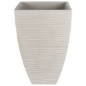 Doniczka ogrodowa plastikowa beżowa kwadratowa 39x39x60 cm VILDE 339435