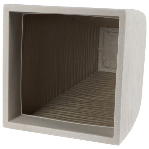 Doniczka ogrodowa plastikowa beżowa kwadratowa 39x39x60 cm VILDE 339435