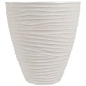 Doniczka ogrodowa plastikowa beżowa okrągła 39x41,5 cm VILDE 339439