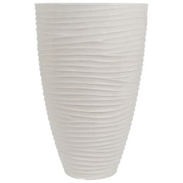 Doniczka ogrodowa plastikowa beżowa okrągła 39x60 cm VILDE 339441