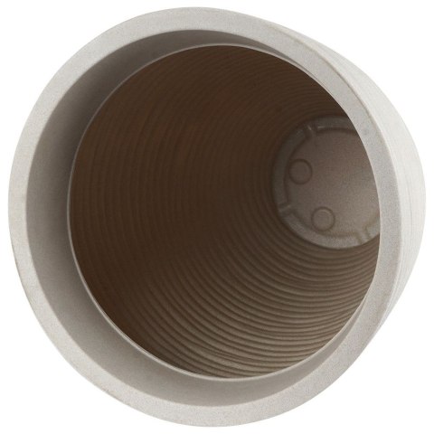 Doniczka ogrodowa plastikowa beżowa okrągła 39x60 cm VILDE 339441