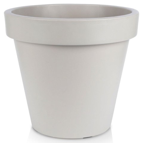 Doniczka ogrodowa plastikowa beżowa okrągła 48x43 cm VILDE 339430