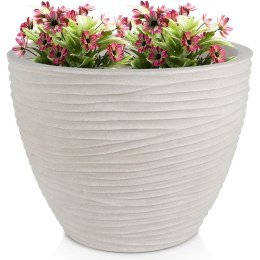 Doniczka ogrodowa plastikowa beżowa okrągła 48,5x37,5 cm VILDE 339443
