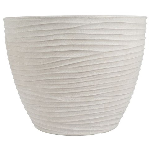 Doniczka ogrodowa plastikowa beżowa okrągła 48,5x37,5 cm VILDE 339443