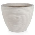 Doniczka ogrodowa plastikowa beżowa okrągła 48,5x37,5 cm VILDE 339443