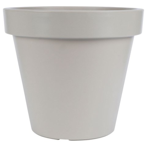 Doniczka ogrodowa plastikowa beżowa okrągła duża 39x35 cm VILDE 339426