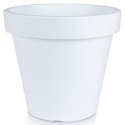 Doniczka ogrodowa plastikowa biała okrągła 48x43 cm VILDE 339431