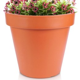 Doniczka ogrodowa plastikowa brązowa okrągła 48x43 cm VILDE 339428