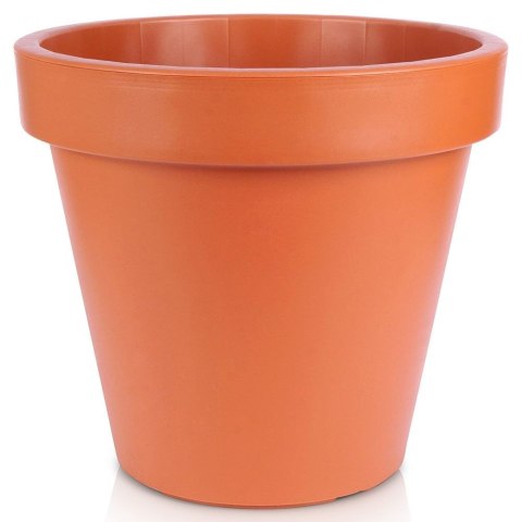 Doniczka ogrodowa plastikowa brązowa okrągła 48x43 cm VILDE 339428