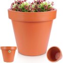 Doniczka ogrodowa plastikowa brązowa okrągła 48x43 cm VILDE 339428