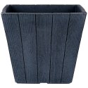 Doniczka ogrodowa plastikowa czarna kwadratowa 38,5x34,5 cm VILDE 339497