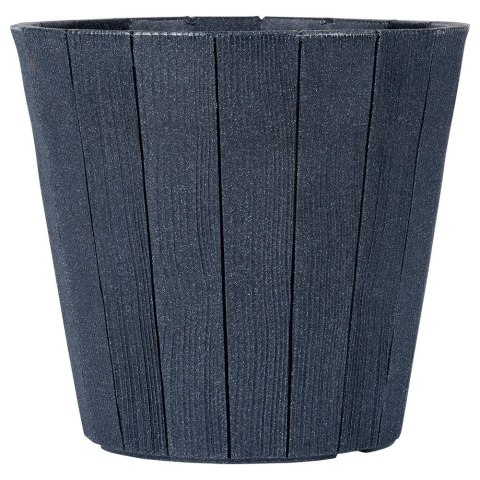 Doniczka ogrodowa plastikowa czarna okrągła 39x35 cm VILDE 339496