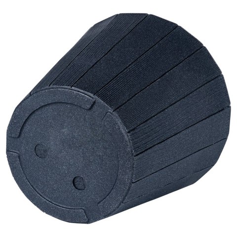 Doniczka ogrodowa plastikowa czarna okrągła 39x35 cm VILDE 339496