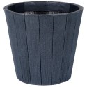 Doniczka ogrodowa plastikowa czarna okrągła 39x35 cm VILDE 339496