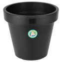 Doniczka ogrodowa plastikowa czarna okrągła 39 cm VILDE 339508-M