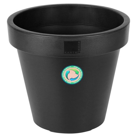 Doniczka ogrodowa plastikowa czarna okrągła 39 cm VILDE 339508-M