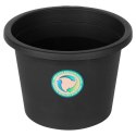 Doniczka ogrodowa plastikowa czarna okrągła duża 27,5 cm VILDE 339514