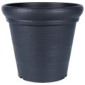 Doniczka ogrodowa plastikowa czarna okrągła duża 38x34 cm VILDE 339499