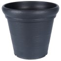 Doniczka ogrodowa plastikowa czarna okrągła duża 38x34 cm VILDE 339499