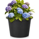 Doniczka ogrodowa plastikowa czarna okrągła duża 39 cm VILDE 339516