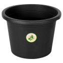 Doniczka ogrodowa plastikowa czarna okrągła duża 39 cm VILDE 339516