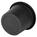 Doniczka ogrodowa plastikowa czarna okrągła duża 39 cm VILDE 339516
