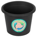 Doniczka ogrodowa plastikowa czarna okrągła mała 14,5 cm 3 szt. VILDE 339511