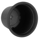 Doniczka ogrodowa plastikowa czarna okrągła mała 14,5 cm 3 szt. VILDE 339511