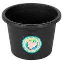 Doniczka ogrodowa plastikowa czarna okrągła mała 20 cm VILDE 339512