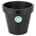 Doniczka ogrodowa plastikowa czarna okrągła mała 29 cm VILDE 339508-S