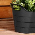 Doniczka ogrodowa plastikowa czarna podłużna duża 44,5 cm VILDE 339517