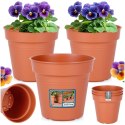 Doniczka ogrodowa plastikowa okrągła mała 13 cm 3 szt. PROGARDEN 339518