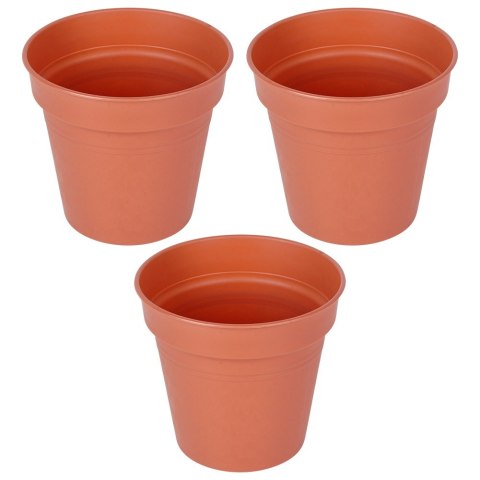 Doniczka ogrodowa plastikowa okrągła średnia 15 cm 3 szt. PROGARDEN 339519