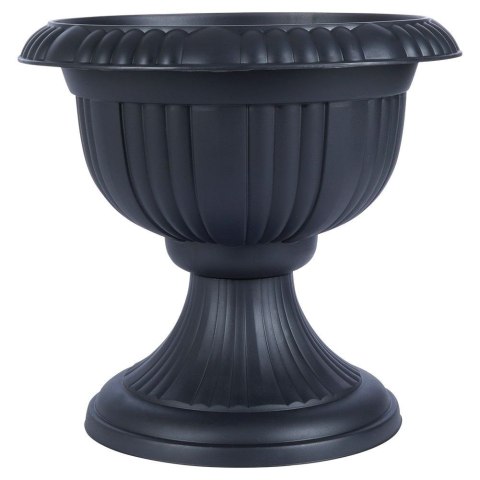 Doniczka ogrodowa plastikowa szara kielich 39x36 cm VILDE 339423