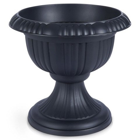 Doniczka ogrodowa plastikowa szara kielich 39x36 cm VILDE 339423