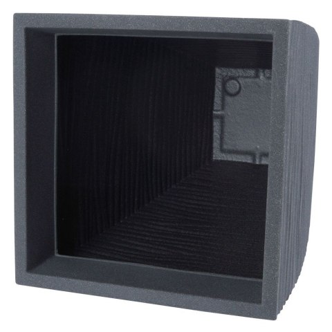 Doniczka ogrodowa plastikowa szara kwadratowa 39x39x60 cm VILDE 339436