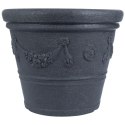 Doniczka ogrodowa plastikowa szara okrągła 38x33 cm VILDE 339424