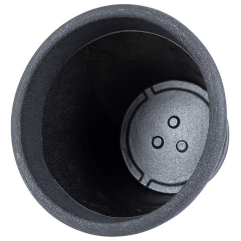 Doniczka ogrodowa plastikowa szara okrągła 38x33 cm VILDE 339424