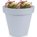 Doniczka ogrodowa plastikowa szara okrągła 39x35 cm VILDE 339425