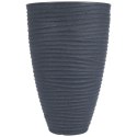 Doniczka ogrodowa plastikowa szara okrągła 39x60 cm VILDE 339442