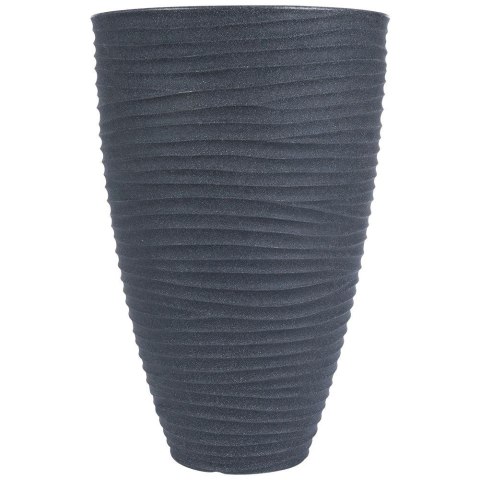 Doniczka ogrodowa plastikowa szara okrągła 39x60 cm VILDE 339442