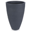 Doniczka ogrodowa plastikowa szara okrągła 39x60 cm VILDE 339442
