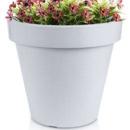 Doniczka ogrodowa plastikowa szara okrągła 48x43 cm VILDE 339429