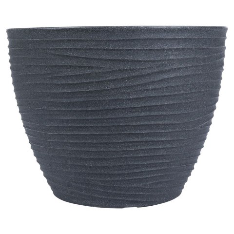 Doniczka ogrodowa plastikowa szara okrągła 48,5x37,5 cm VILDE 339444