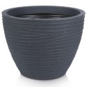 Doniczka ogrodowa plastikowa szara okrągła 48,5x37,5 cm VILDE 339444