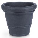 Doniczka ogrodowa plastikowa szara okrągła 52x43 cm VILDE 339432